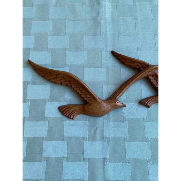 VTG 1981 Homco Seagulls in Flight Wall Decor 3D Wood Look Plastic - Picture 5 of 14